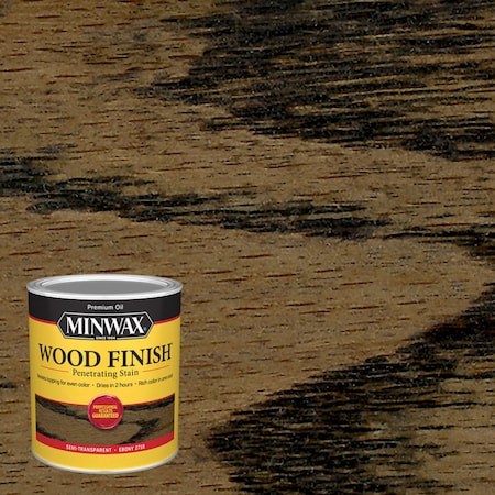 Minwax Minwax Wood Finish Semi-Transparent Ebony Oil-Based Penetrating Wood Stain 1 qt 70013444